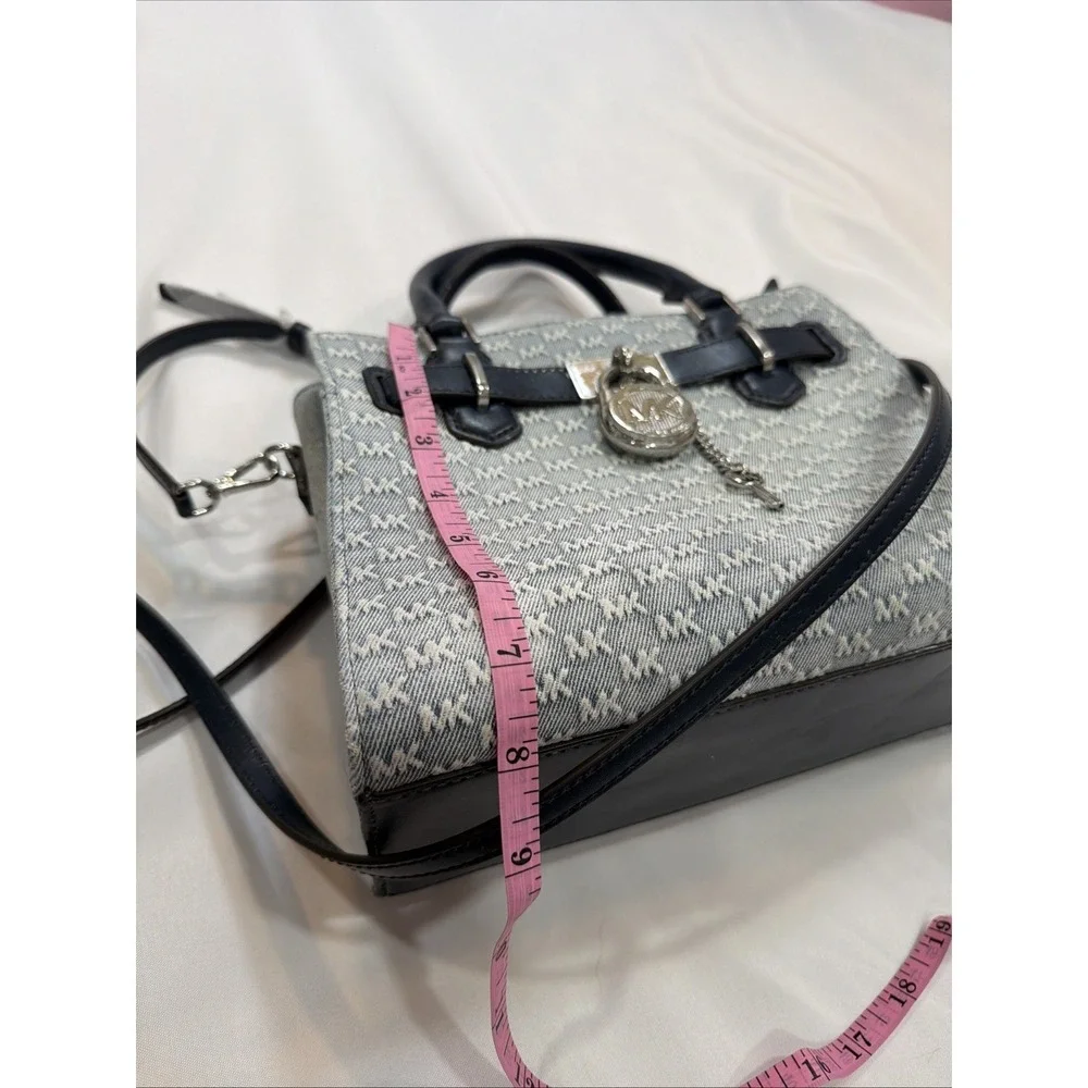 Michael Kors Hamilton Women Small Satchel Handbag Crossbody Bag - Jean Lock key